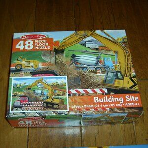 Melissa & Doug Building Site Floor Puzzle, 48 pc., VGUC